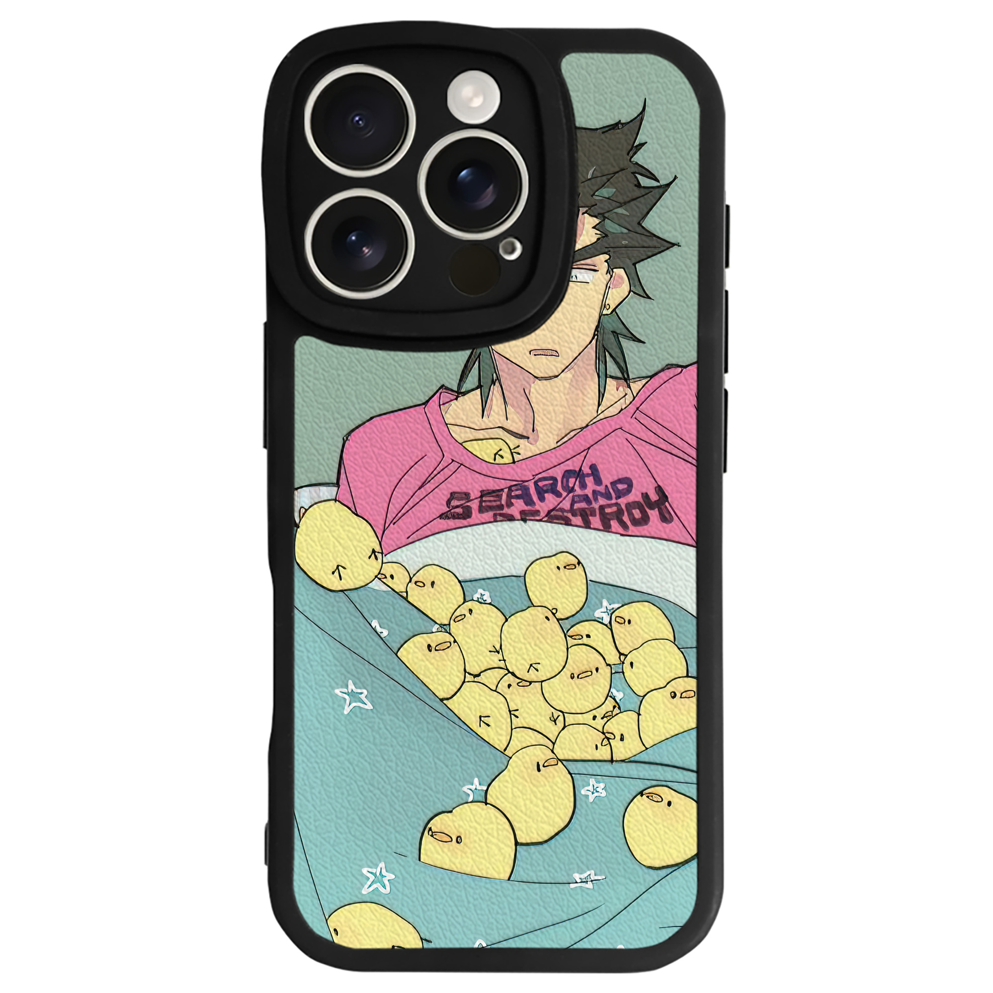 （画像用） ジョジョの奇妙な冒険 JoJo's Bizarre Adventure 【iPhone 16シリーズ対応】シリコンスマホケース（レザー調） 材質：シリコン